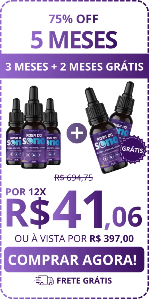 Kit 3 frascos Rosa do Sono - melhor custo benefício