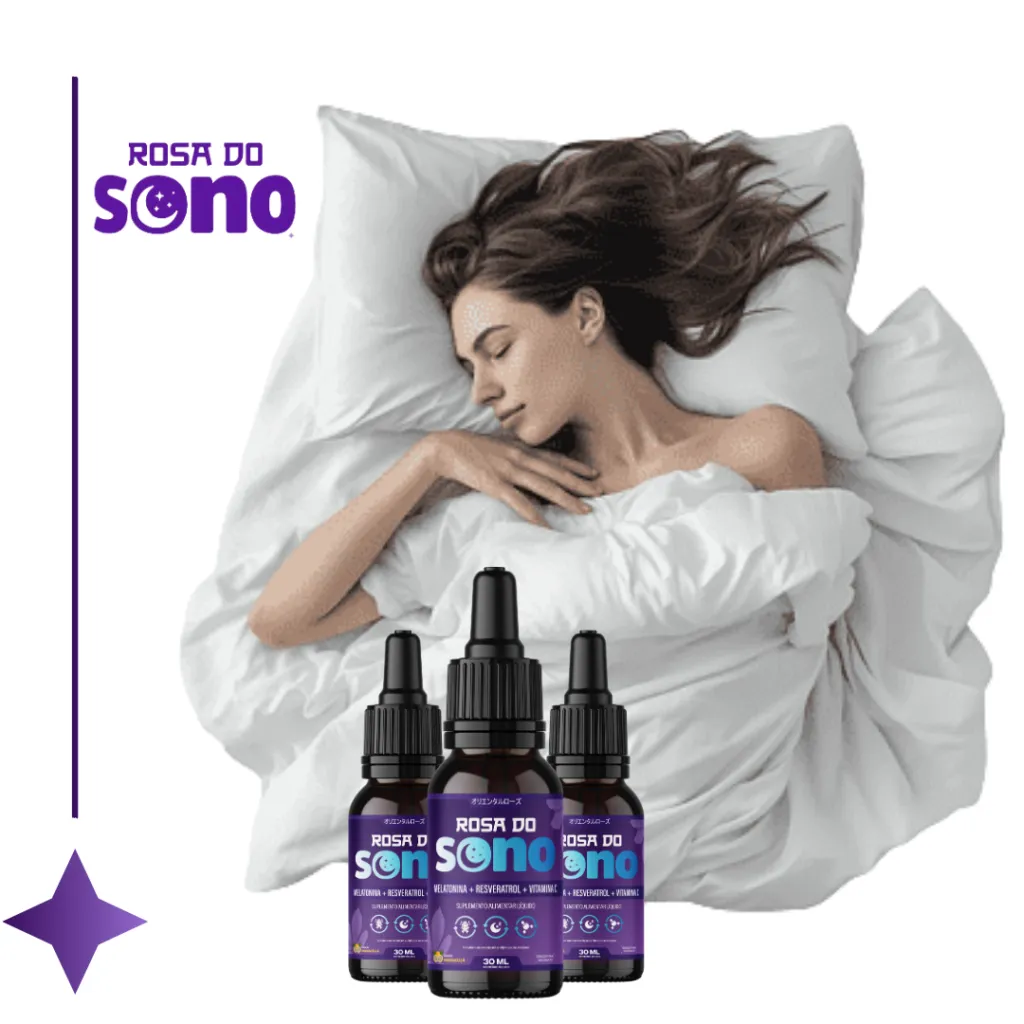 Rosa do Sono fórmula com melatonina resveratrol e vitamina C